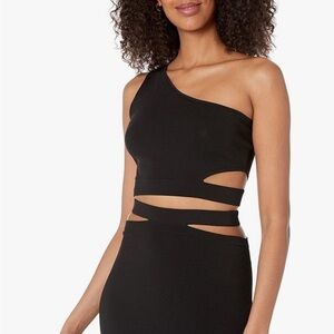 Elegant Black One-Shoulder Dress
